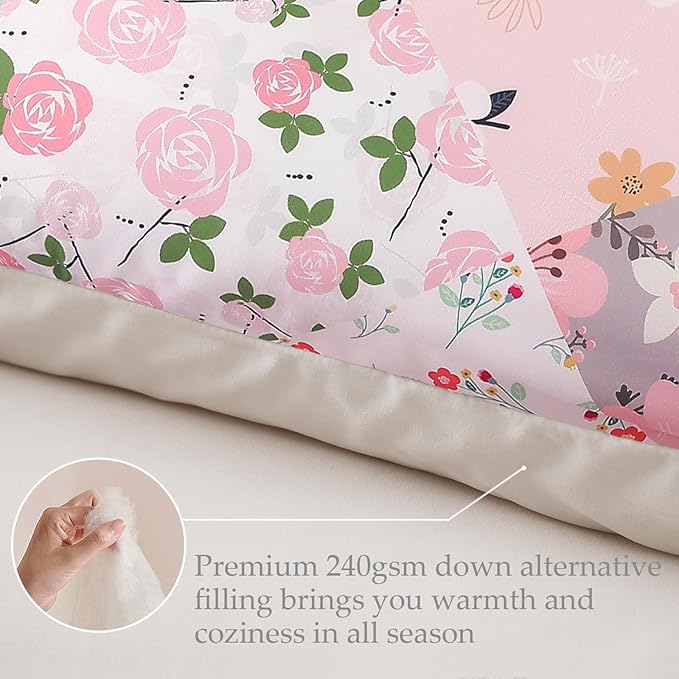 MyFleeciees 7.5 Tog King Duvet Set – Reversible (Pink)