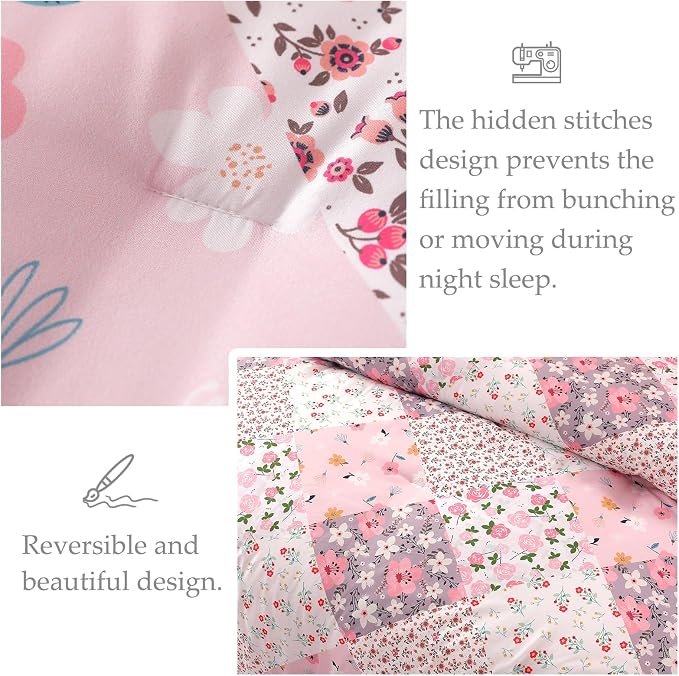 MyFleeciees 7.5 Tog King Duvet Set – Reversible (Pink)