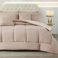 MyFleeciees Luxury Hotel Comforter Set – Microfiber (Beige, Queen)